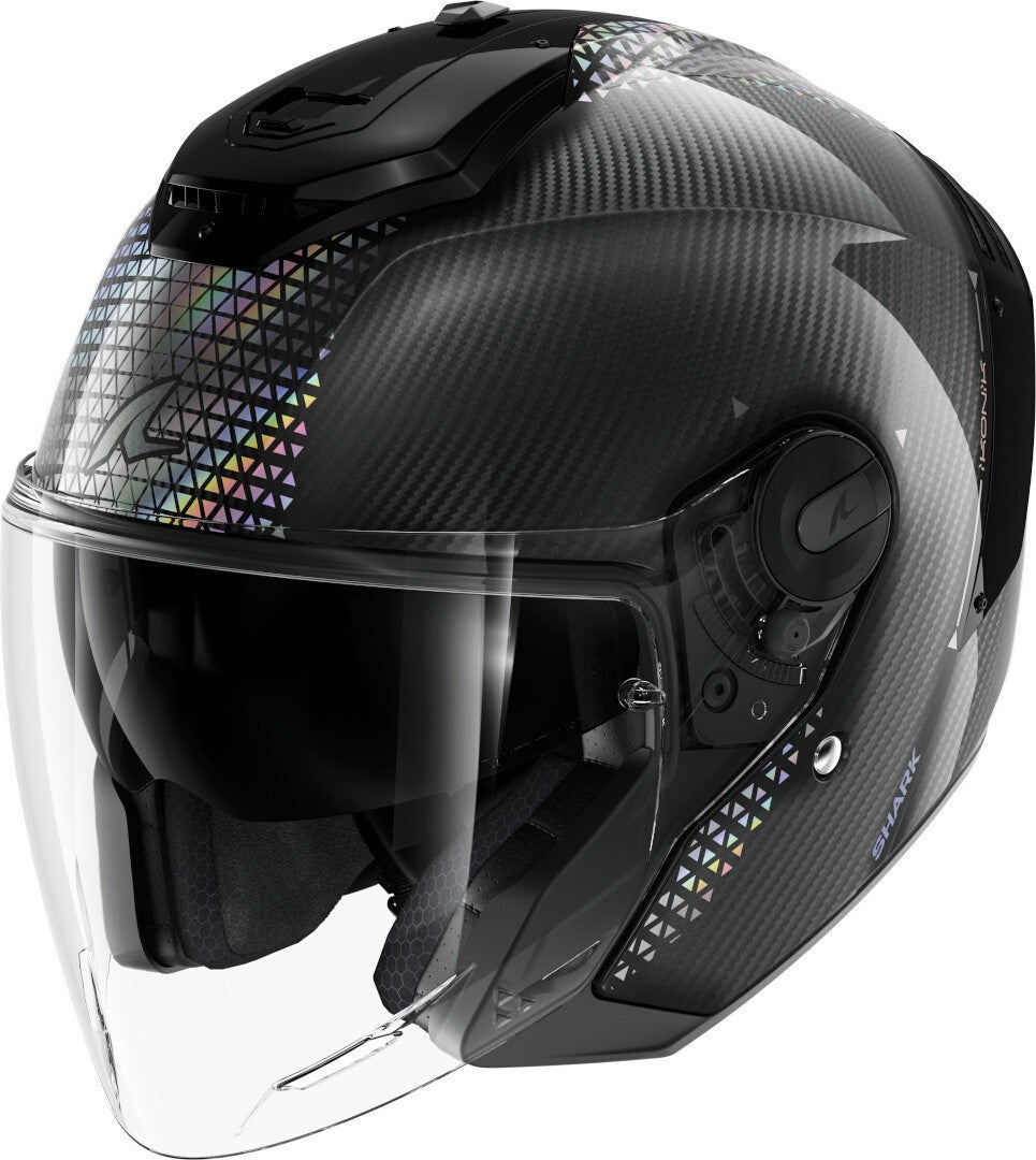 Shark RS Jet Carbon Ikonik Casco Jet nero/argento L (59/60) Figura 1