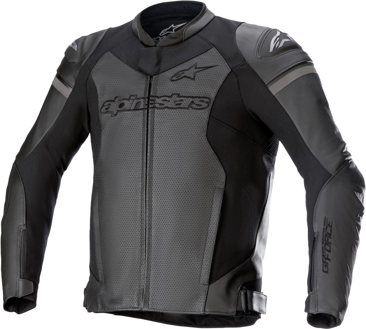 Alpinestars GP Force Airflow Motorcykel læderjakke Sort/sort 54 Figur 1