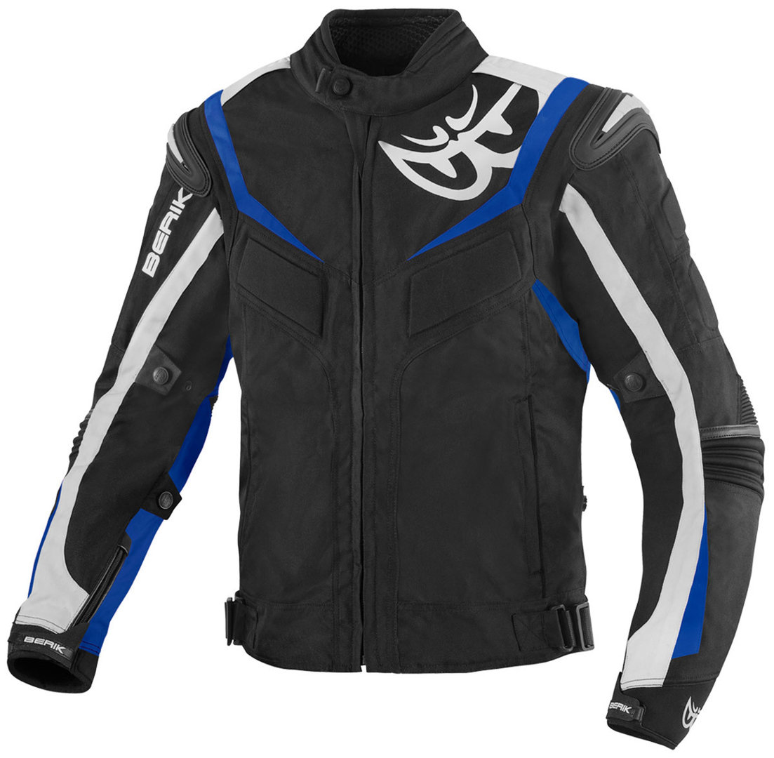 Berik Endurance Waterproof Motorcycle Textile Jacket black/white/blue 56 Figure 1