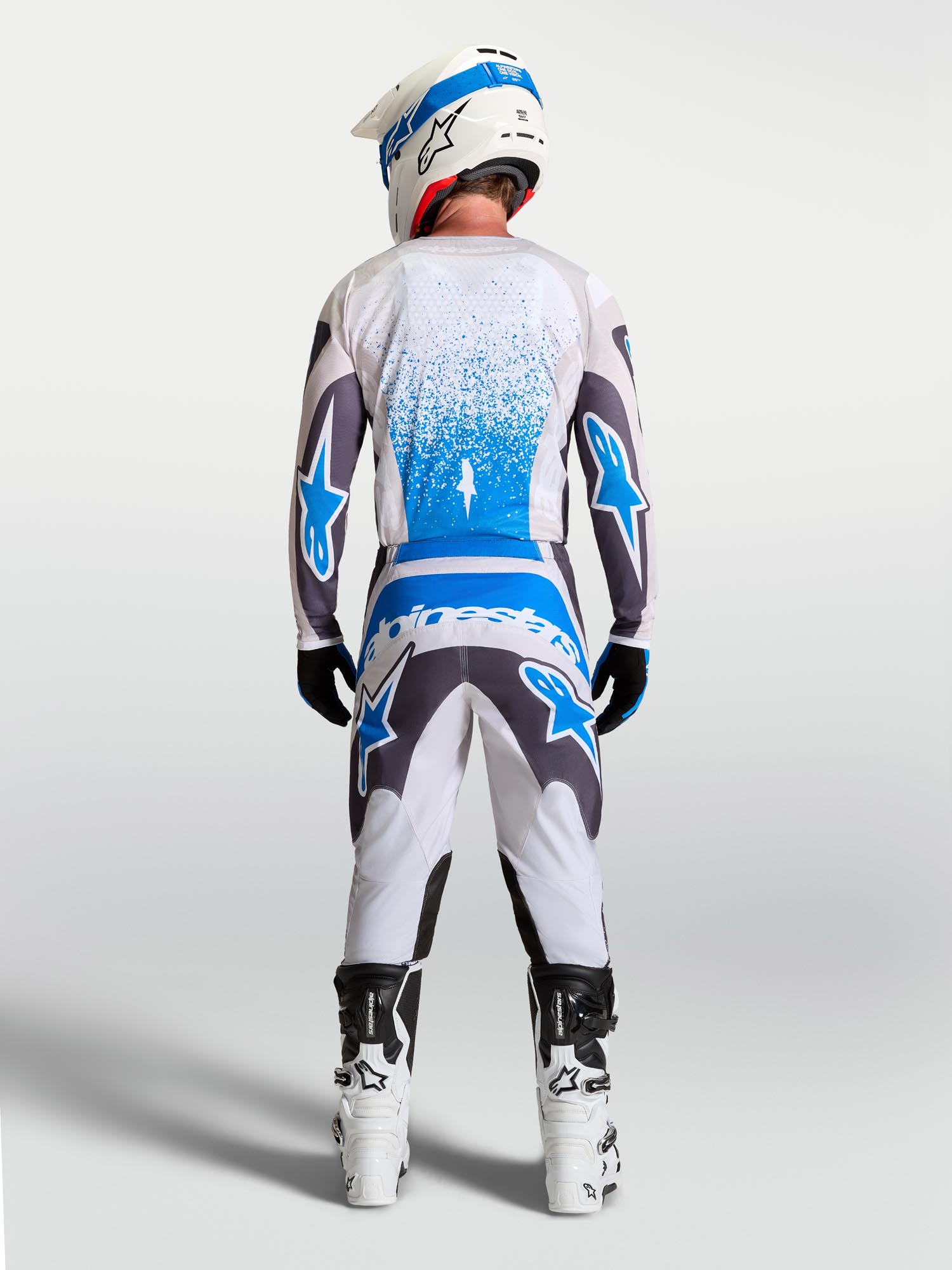 Alpinestars Fluid Drag Motocross Jersey black/grey/blue S Figure 10