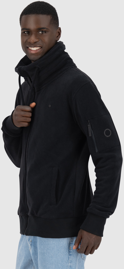 Alife And Kickin EliasAK F Fleece Zip Sweatshirt Hanorac cu fermoar negru 2XL Figura 3