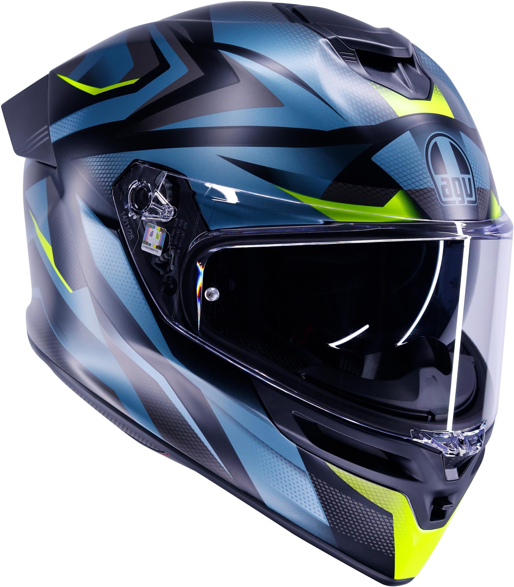 AGV K5 Munor Helm schwarz matt/gelb XS (53/54) Abbildung 1