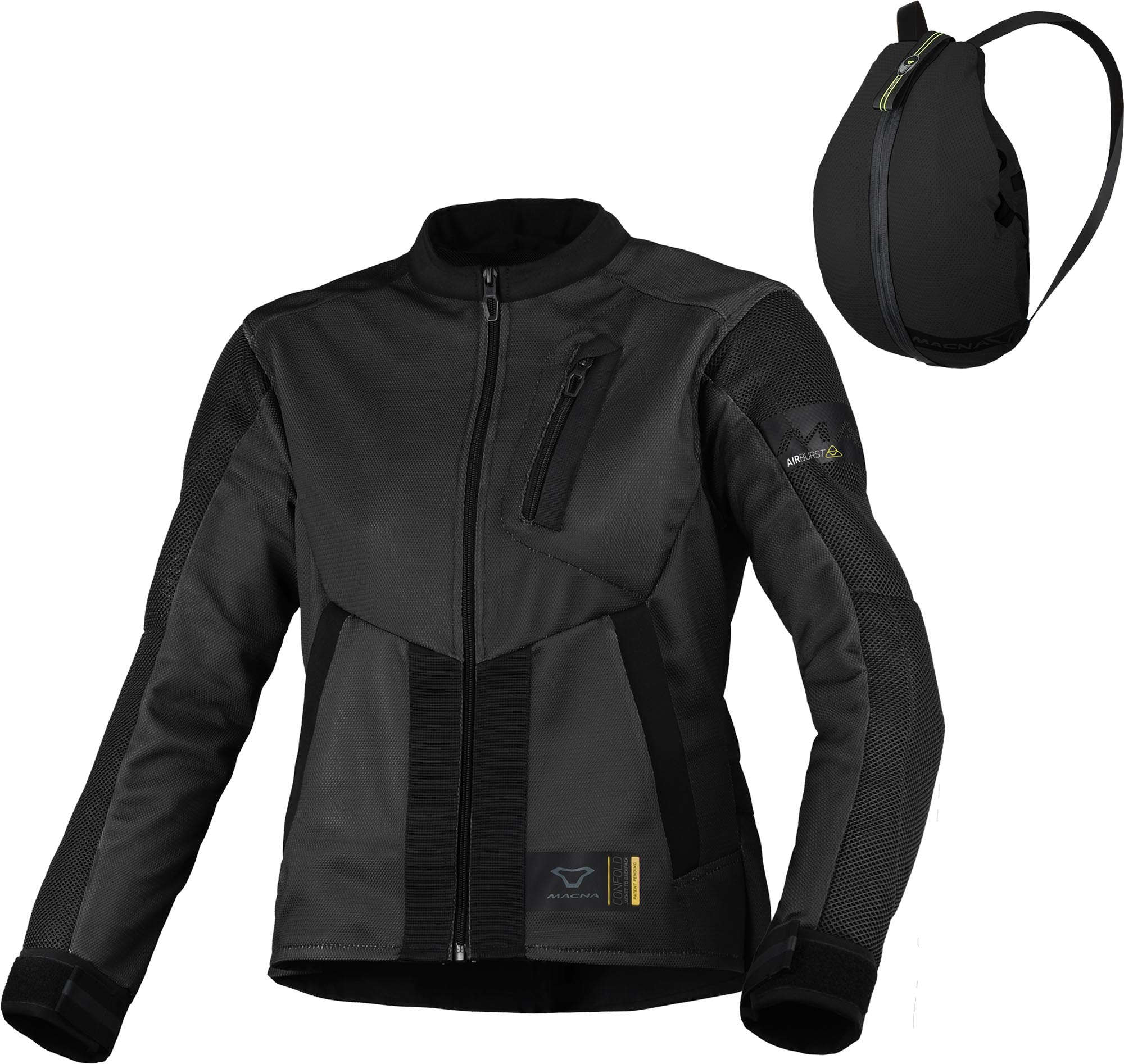 Macna Torida Giacca tessile moto da donna nero M Figura 1