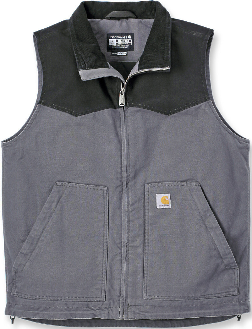 Carhartt Montana Rugged Flex Relaxed Fit Duck Vest gri/negru S Figura 1