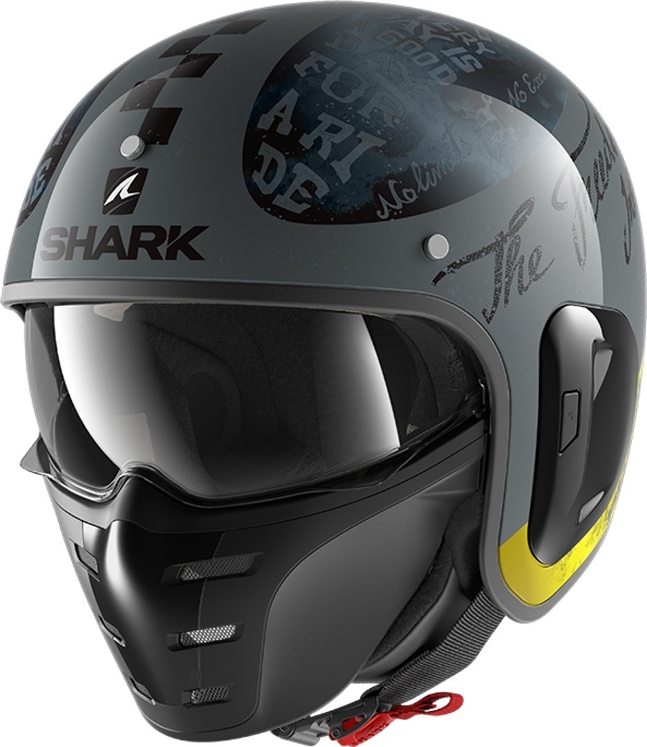 Shark S-Drak 2 Tripp In Jet hjelm grå/sort XL (61/62) Figur 1