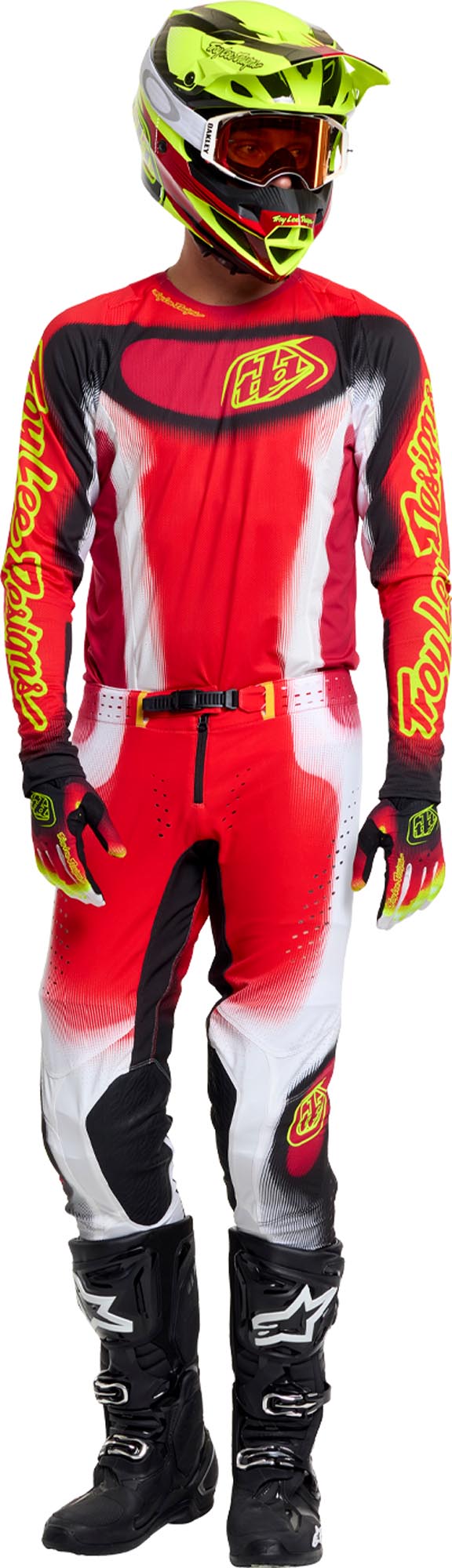 Troy Lee Designs SE Pro Illusion Motocross Hose rot/schwarz 34 Abbildung 15