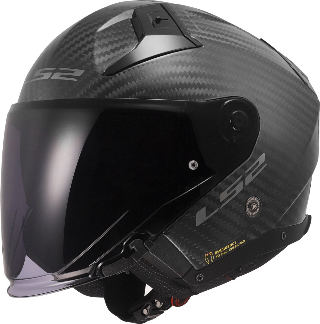 LS2 OF603 Infinity II Carbon Jet Helmet carbon matt M (57/58) Figure 1