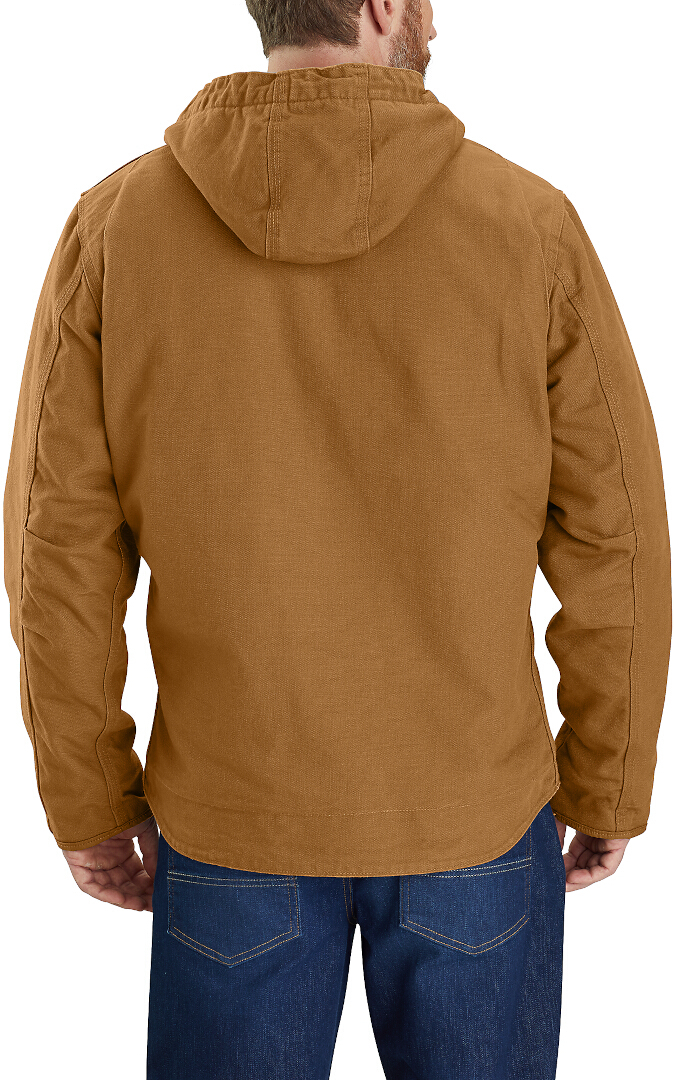 Carhartt Relaxed Fit Washed Duck Sherpa Lined Jachetă Maro L Figura 6