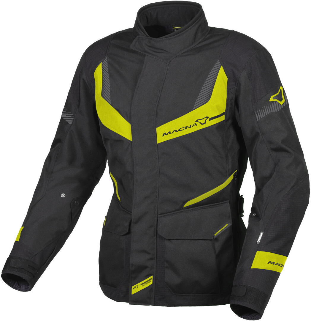 Macna Rancher waterproof Ladies Motorcycle Textile Jacket black/yellow M Figure 1