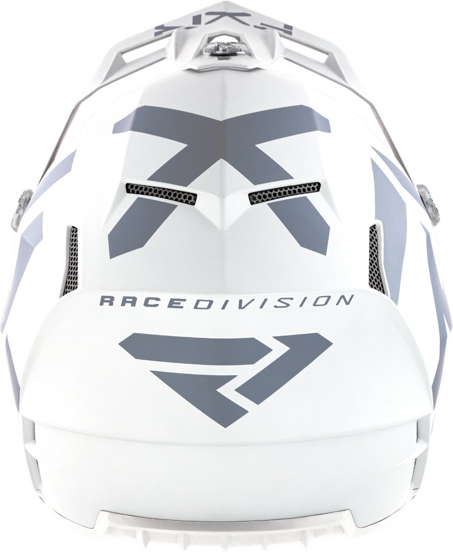 FXR Clutch CX MX Gear Capacete de Motocross branco/cinza S (55/56) Figura 2
