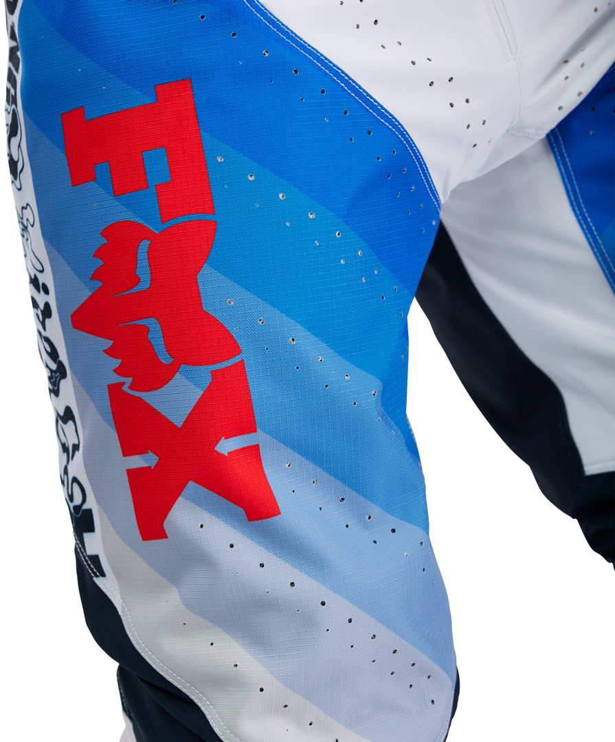 FOX 360 Fade Pantalons de motocross Blanc/bleu 36 Figure 4