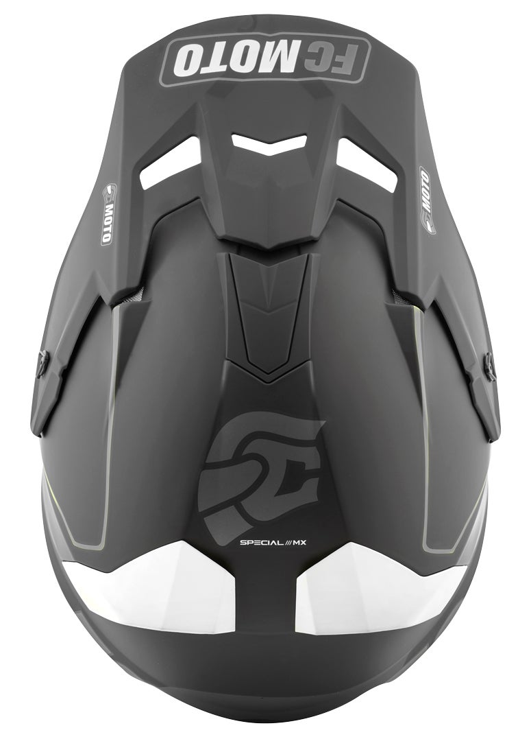 FC-Moto Merkur Straight Motokrosová přilba černobílá 2XL Obrázek 6