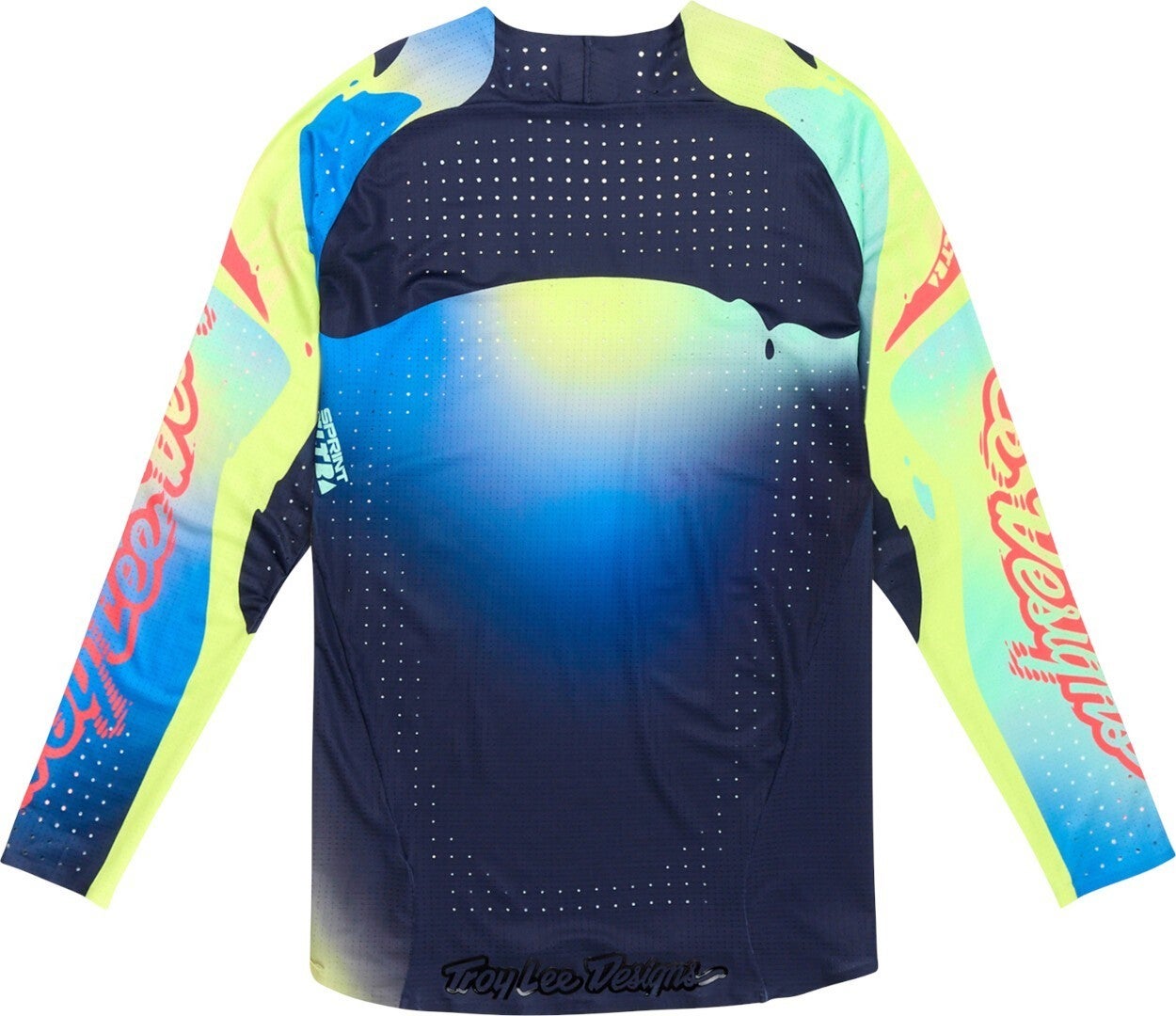 Troy Lee Designs SE Ultra Drip Motocross trøje gul/blå M Figur 2