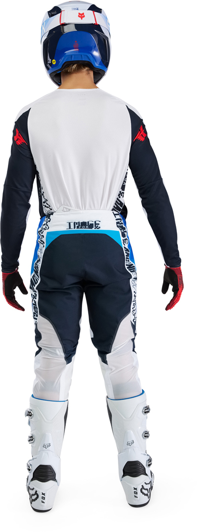 FOX 360 Fade Pantalons de motocross Blanc/bleu 30 Figure 10