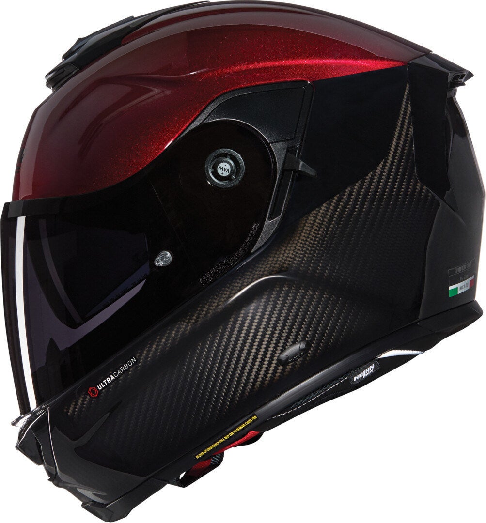 Nolan X-903 Ultra Carbon Verniciatura Speciale N-Com Casco nero/rosso XL (62) Figura 2