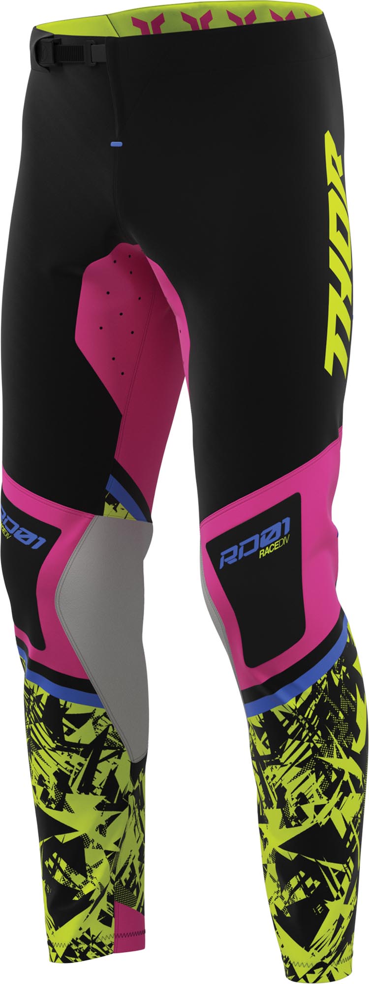 Thor Sportmode Punkd Motocross Pants black/yellow 38 Figure 1