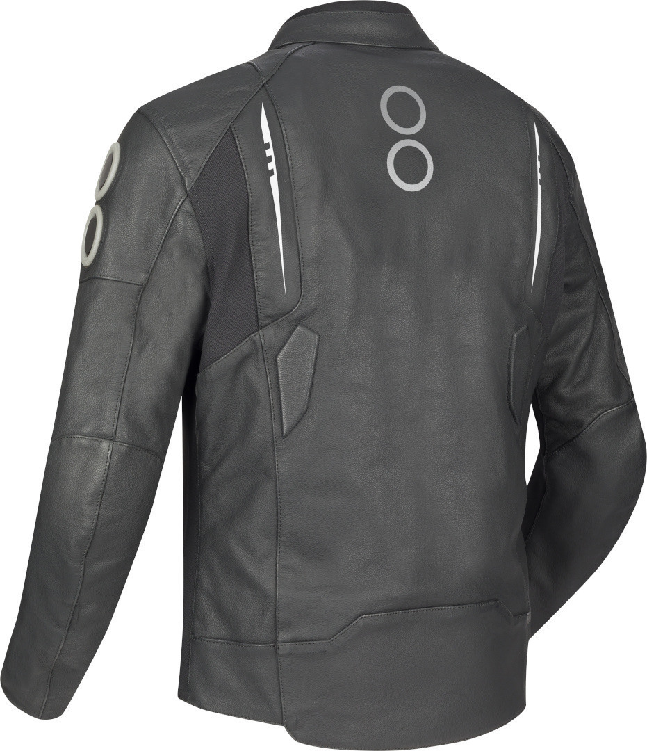 Bering Radial Motorrad Leder-/Textiljacke schwarz/weiß 3XL Abbildung 2