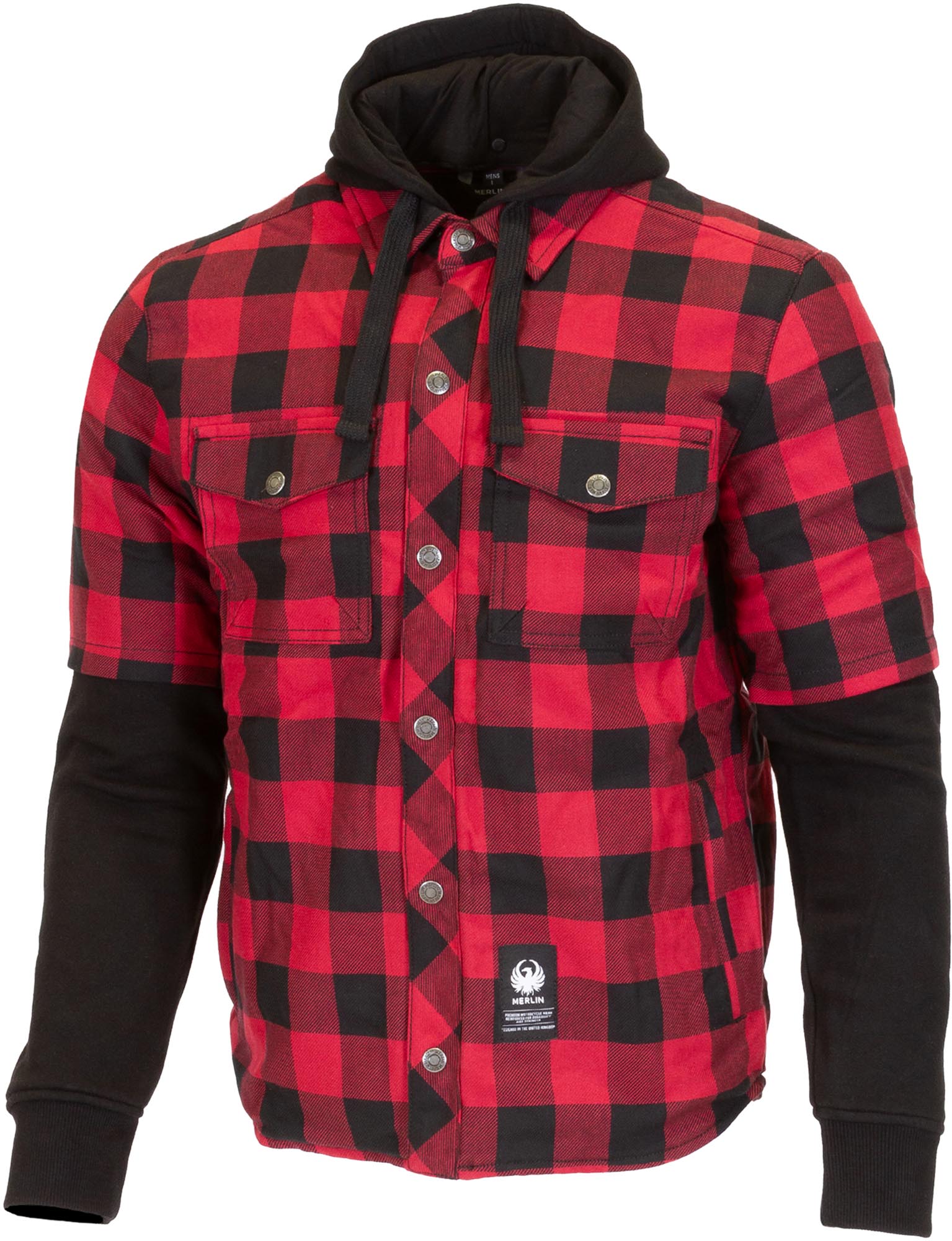 Merlin Deadwood Sudadera de moto negro/rojo S Figura 1