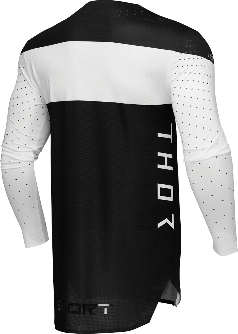 Thor Sportmode Strike Motokrosový dres černobílá XL Obrázek 4