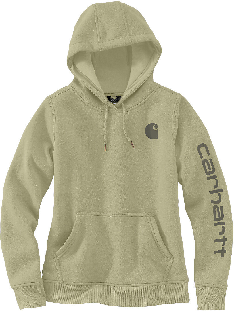 Carhartt Clarksburg Logo Hanorac pentru doamne Verde deschis/verde închis XS Figura 1