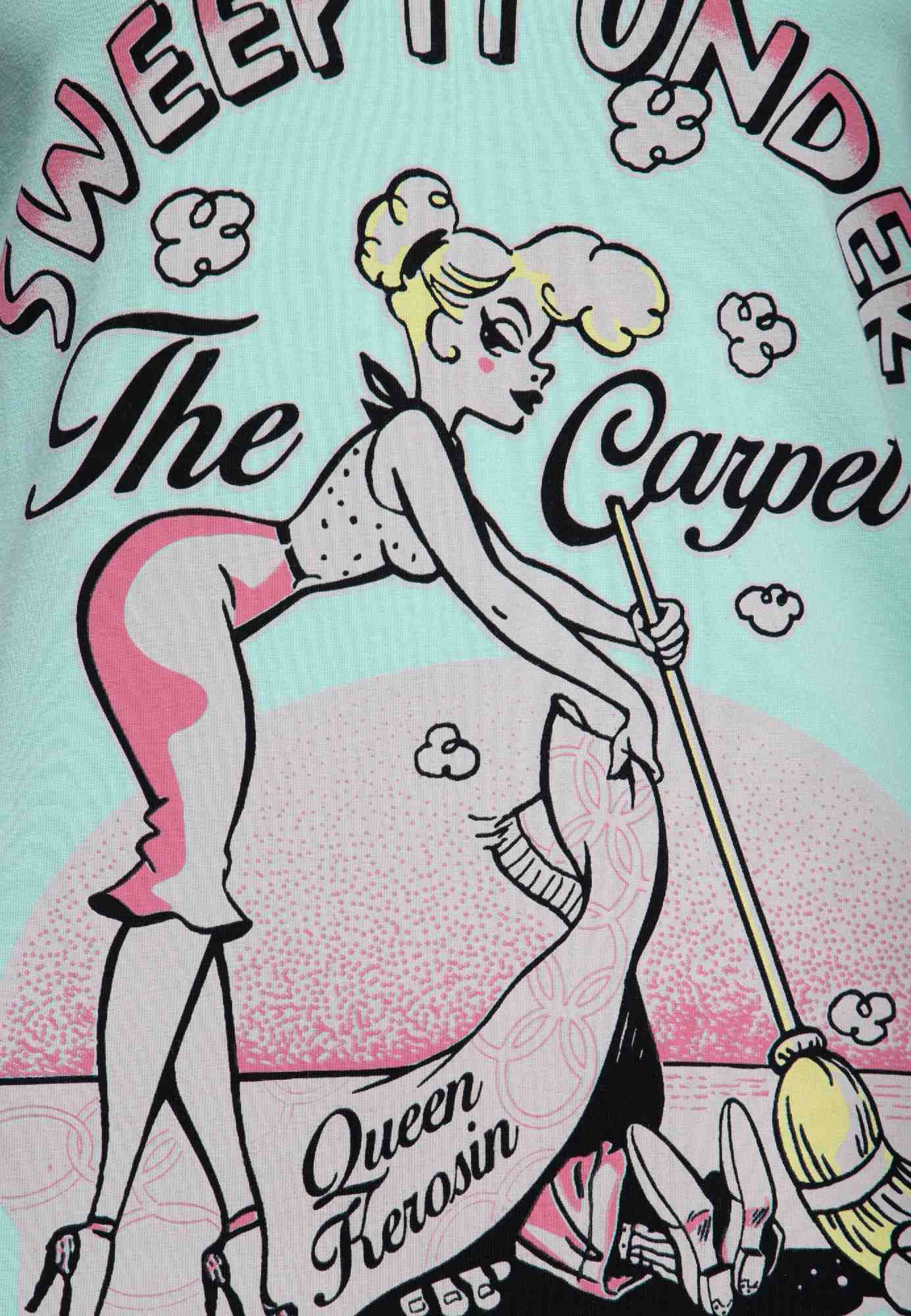 Queen Kerosin Sweep It Under The Carpet Ladies T-Shirt turquoise XL Figure 3