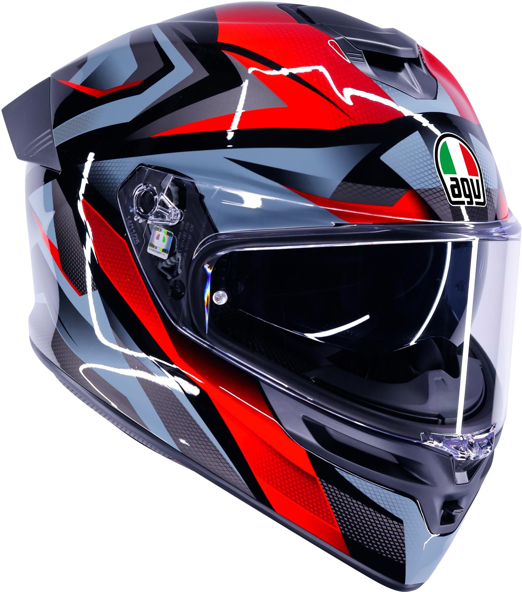 AGV K5 Munor Helm schwarz/rot XS (53/54) Abbildung 1
