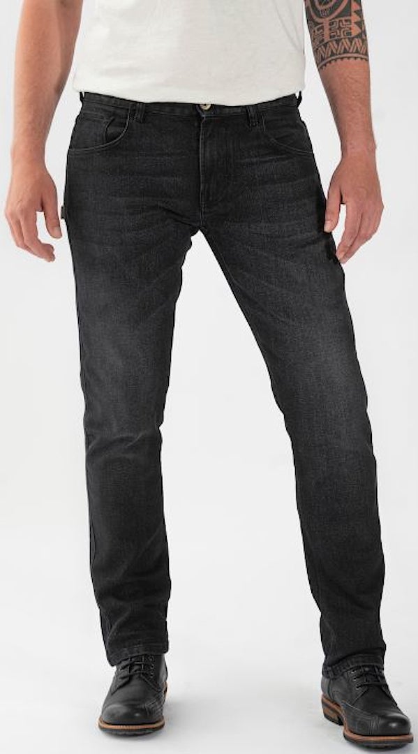 Rokker Rokkertech Tapered Slim Black Vaqueros de moto 36 L32 Figura 1