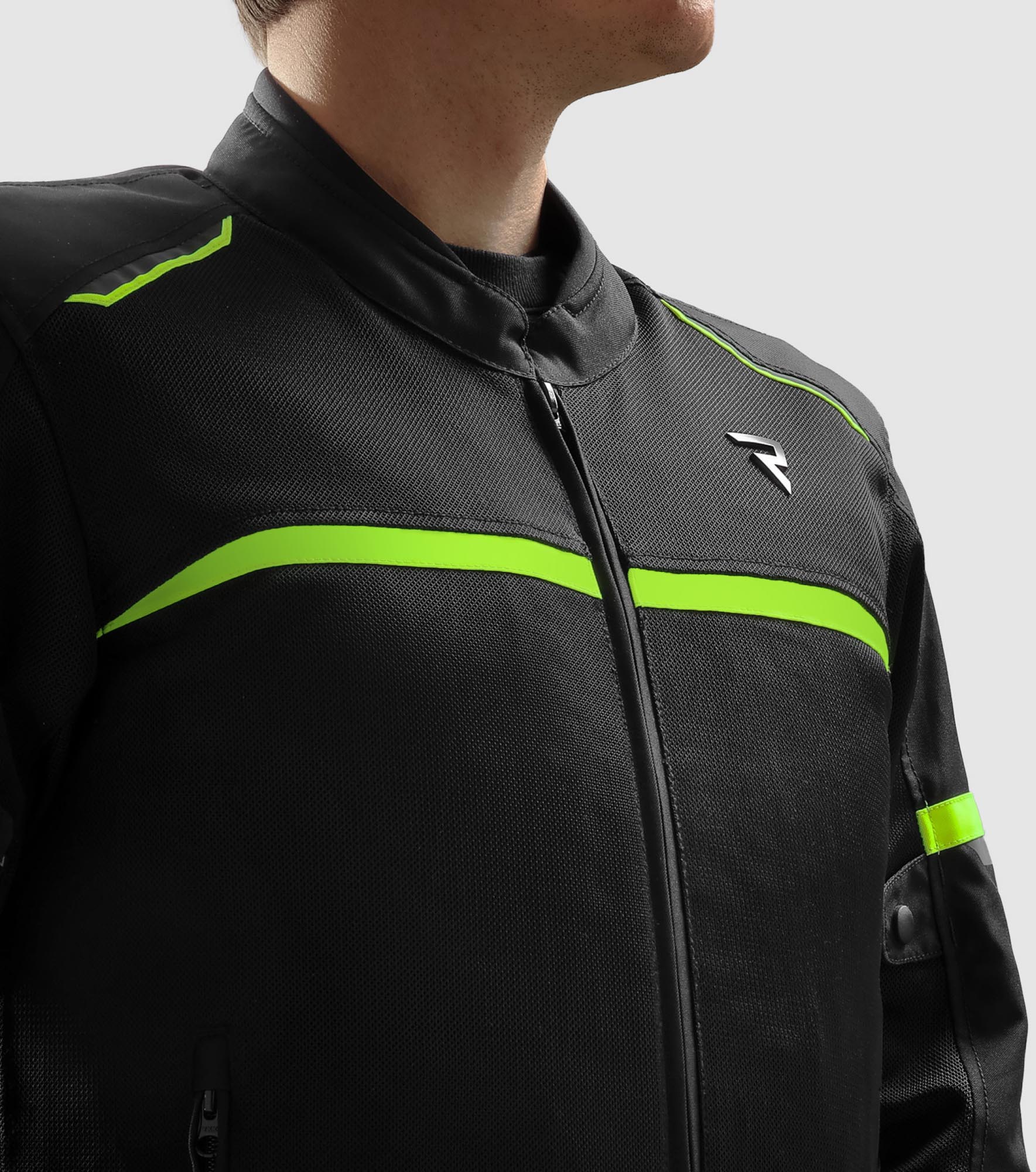 Side view of Rebelhorn Echo waterproof Motorcycle Textile Jacket