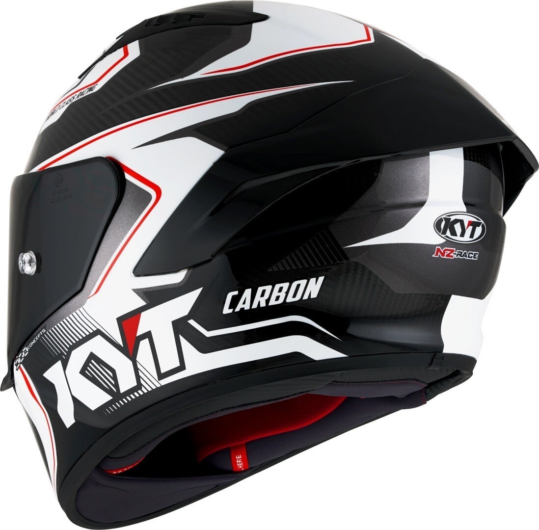 KYT NZ Race Carbon Competition Helmet white S (55/56) Figure 8