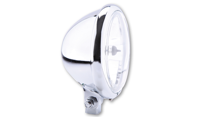 HIGHSIDER Smart 5 3/4 tums strålkastare Bates Style Chrome E-godkänd (1st) Figur 3