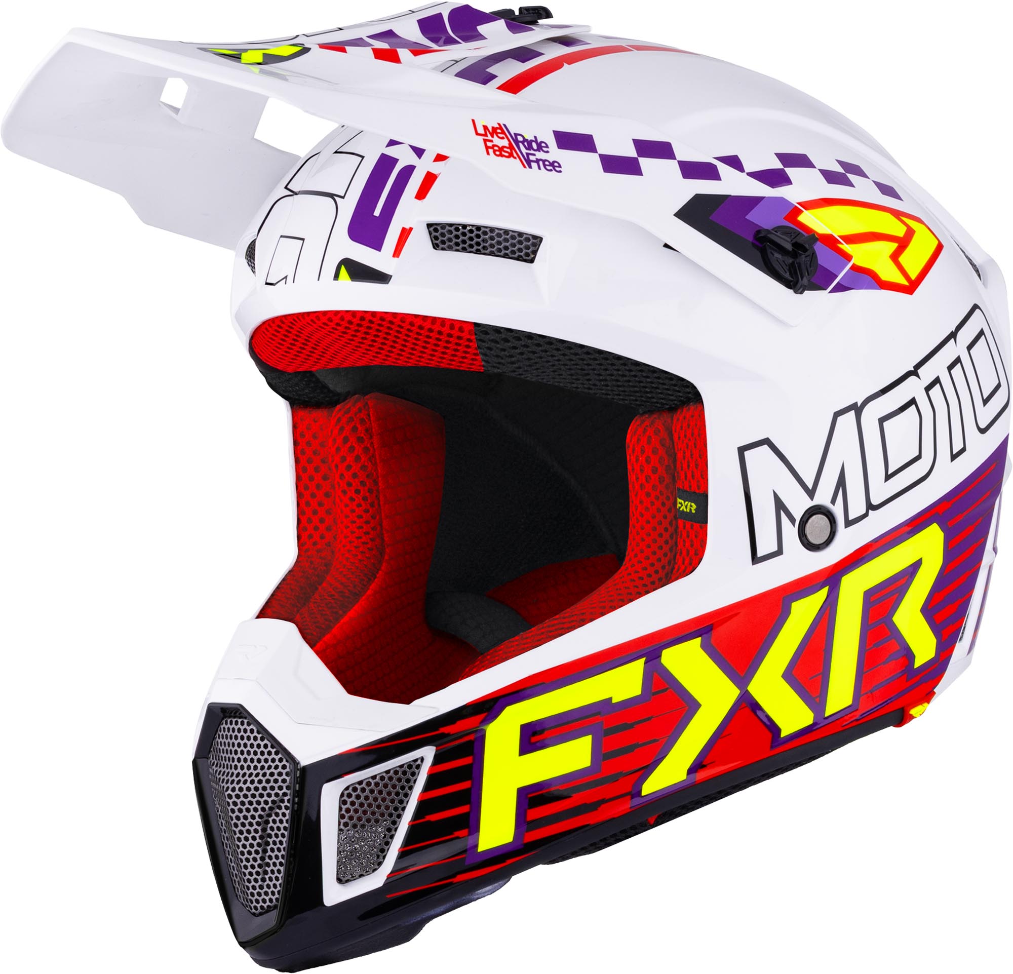 FXR Clutch Race Div Motocross Helmet-image-766383134