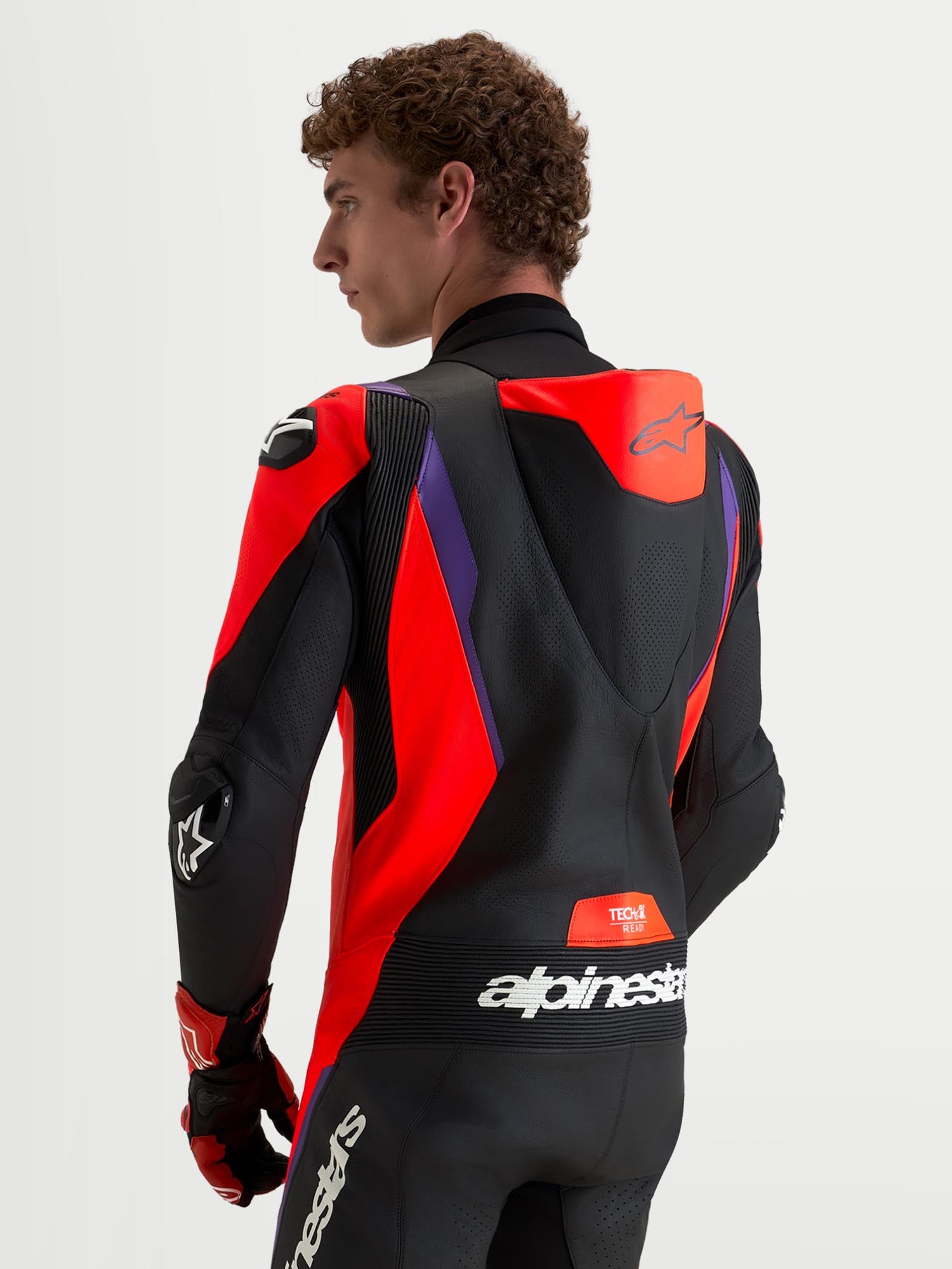 Alpinestars Missile V3 1-Piece Motorcycle Leather Suit black/red/purple 60 Figure 7