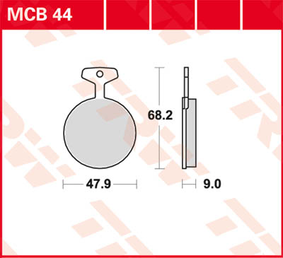 TRW Lucas Bremsbelag MCB44 Figur 1