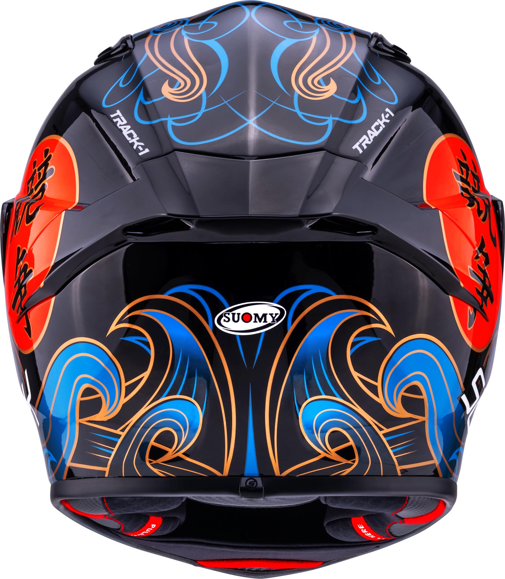 Suomy Track-1 Waves Helm zwart/blauw XXL (63) Figuur 4