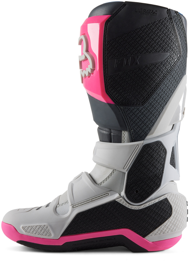 FOX Instinct Bottes de motocross gris/rose 12 Figure 8
