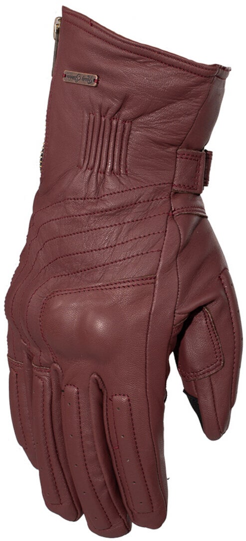 Rusty Stitches Ray Wasserdichte Motorrad Handschuhe braun XL Abbildung 1