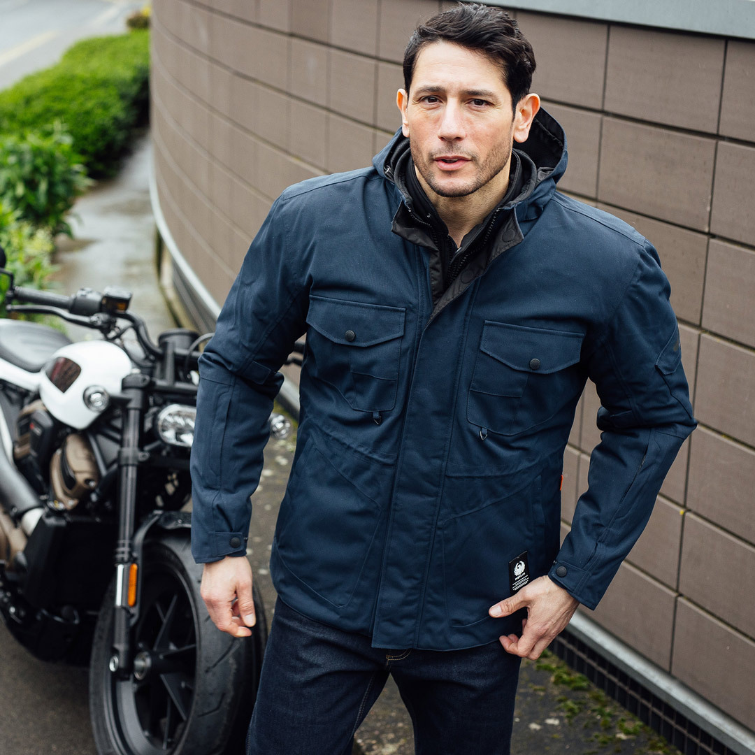 Merlin Jagger Urban Utility D3O Motorcycle Textile Jacket dark blue M Figure 7