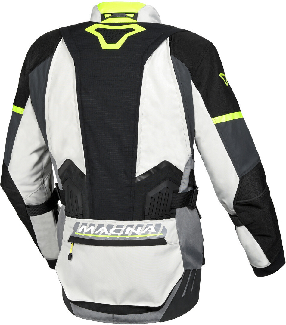 Macna Domane waterproof Motorcycle Textile Jacket light grey/black L Figure 2