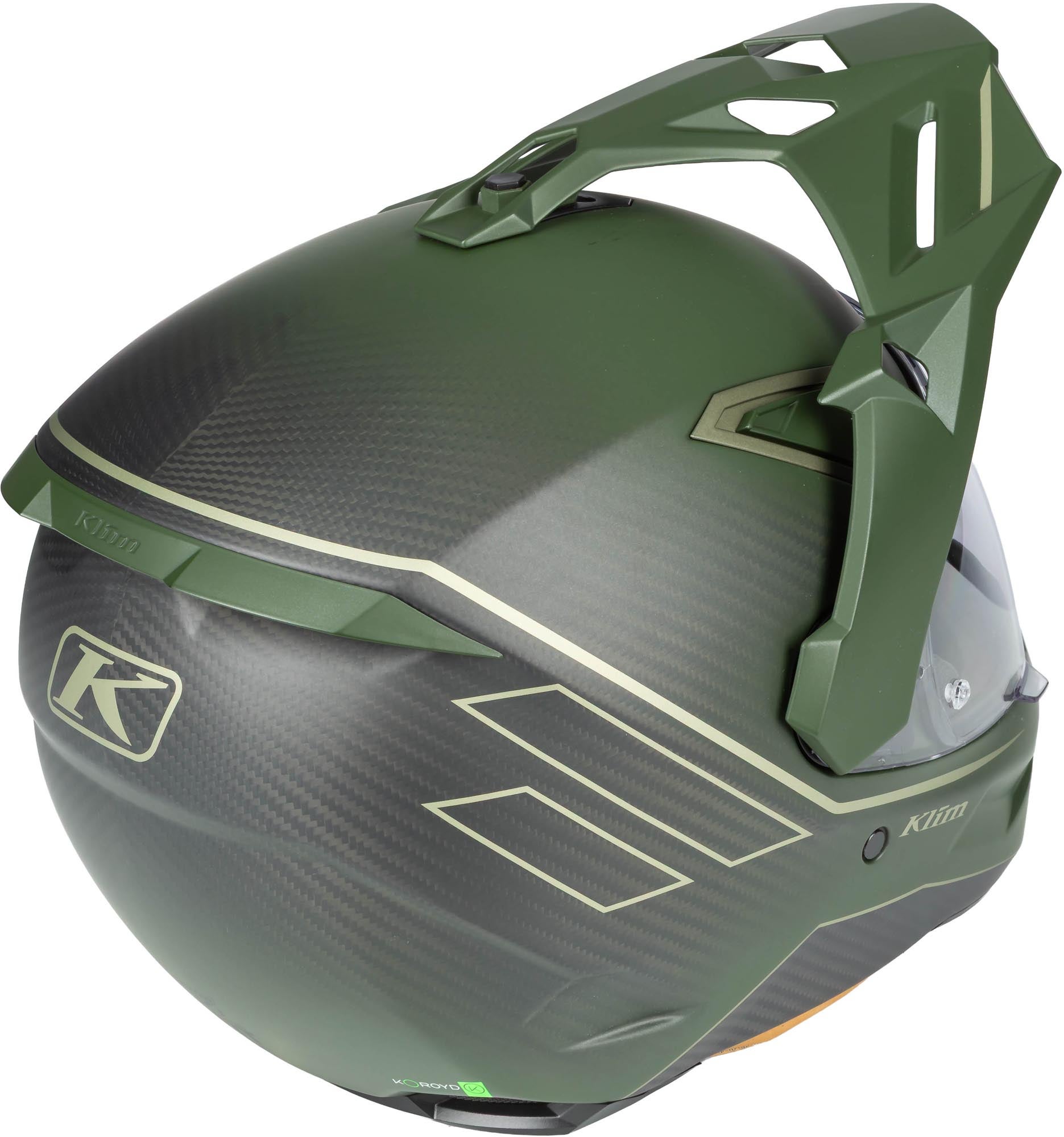 Klim X1 Alpha Graphic Carbon Kask enduro Wojskowy Zielony Matt L (59/60) Rysunek 4