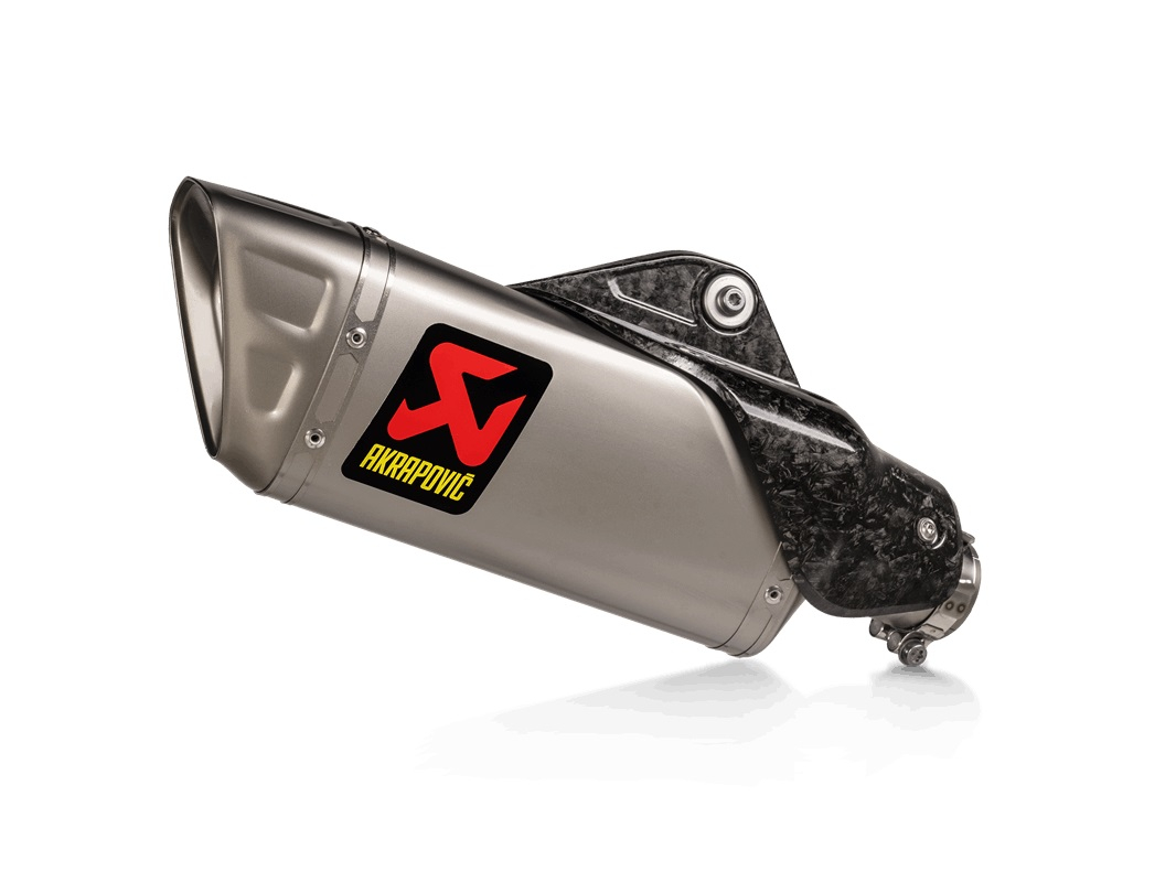 Akrapovic Slip-On Line Bakre ljuddämpare i titan Figur 1