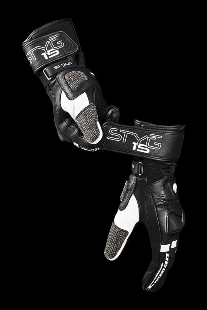 Furygan Styg 15 Motorcykel handsker Sort/hvid 3XL Figur 7