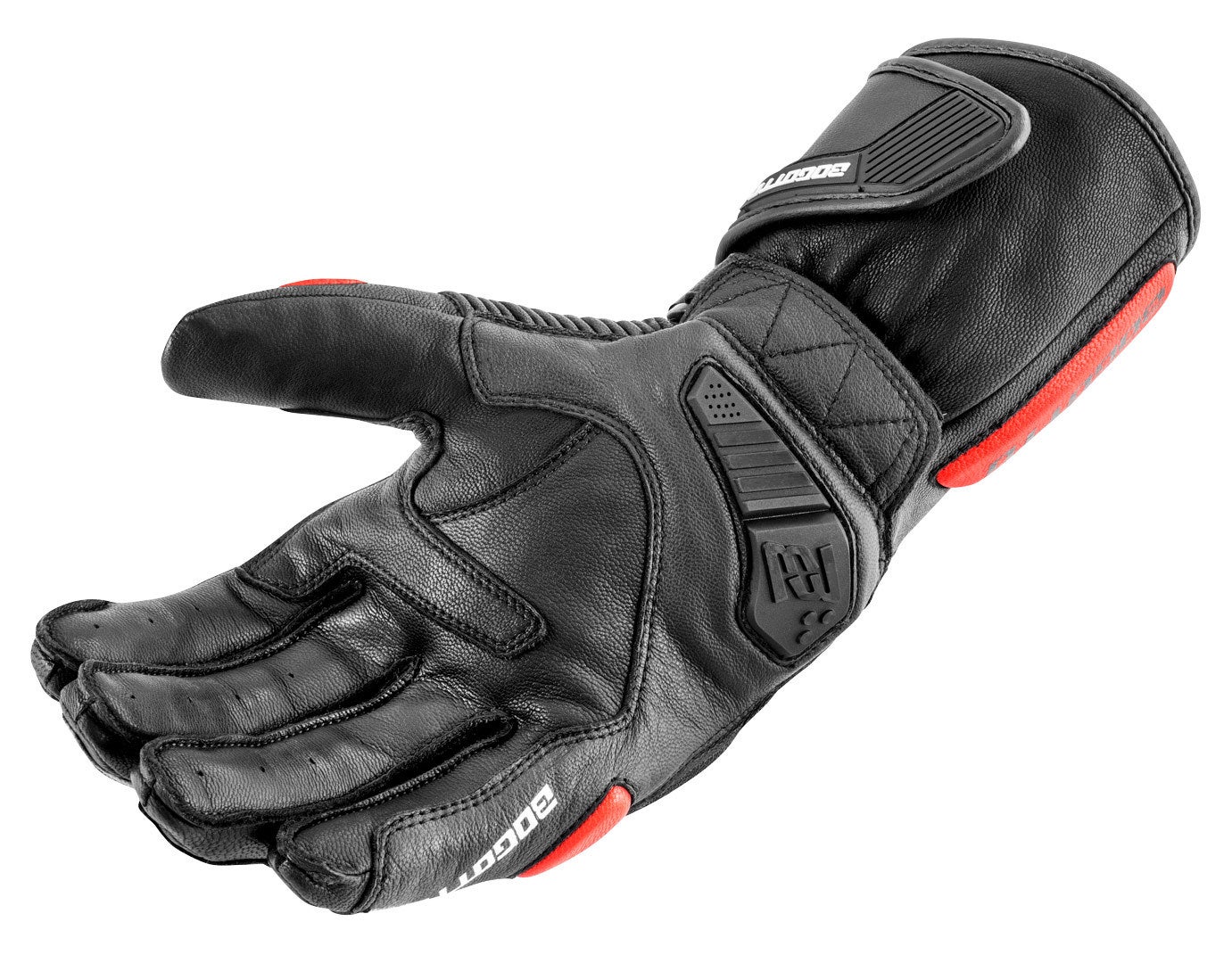 Bogotto Sprint perforierte Motorradhandschuhe schwarz/rot S Abbildung 4