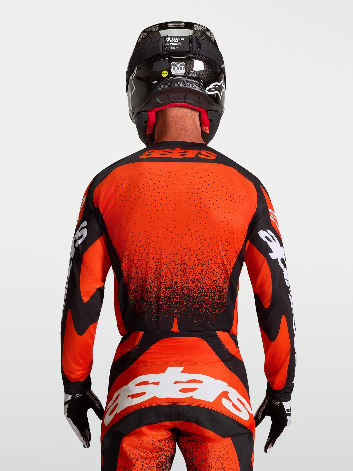 Alpinestars Techstar Swan 越野摩托車衫 紅/黑/白 S 圖11