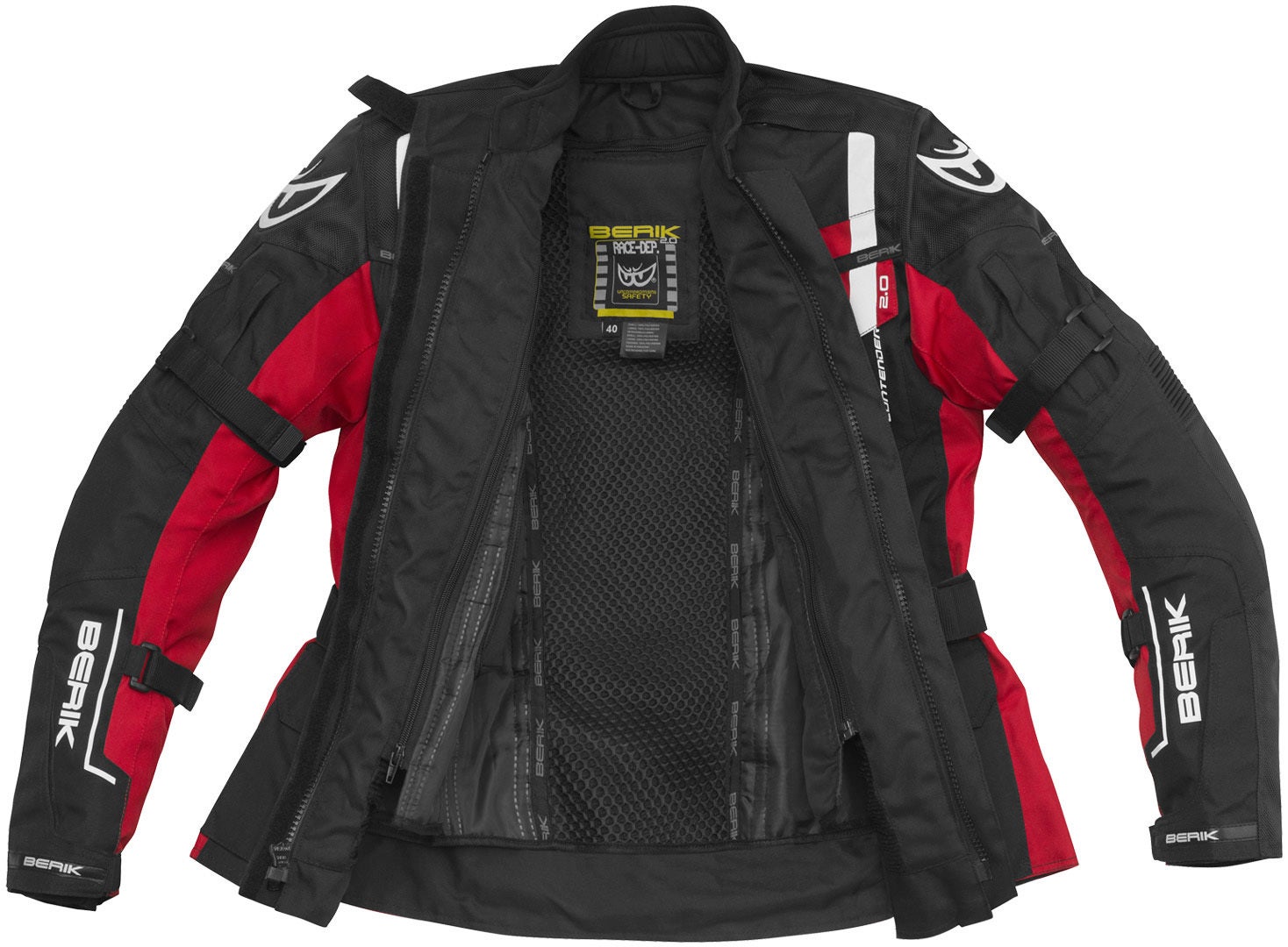 Side view of Berik Torino waterproof Ladies Motorcycle Textile Jacket
