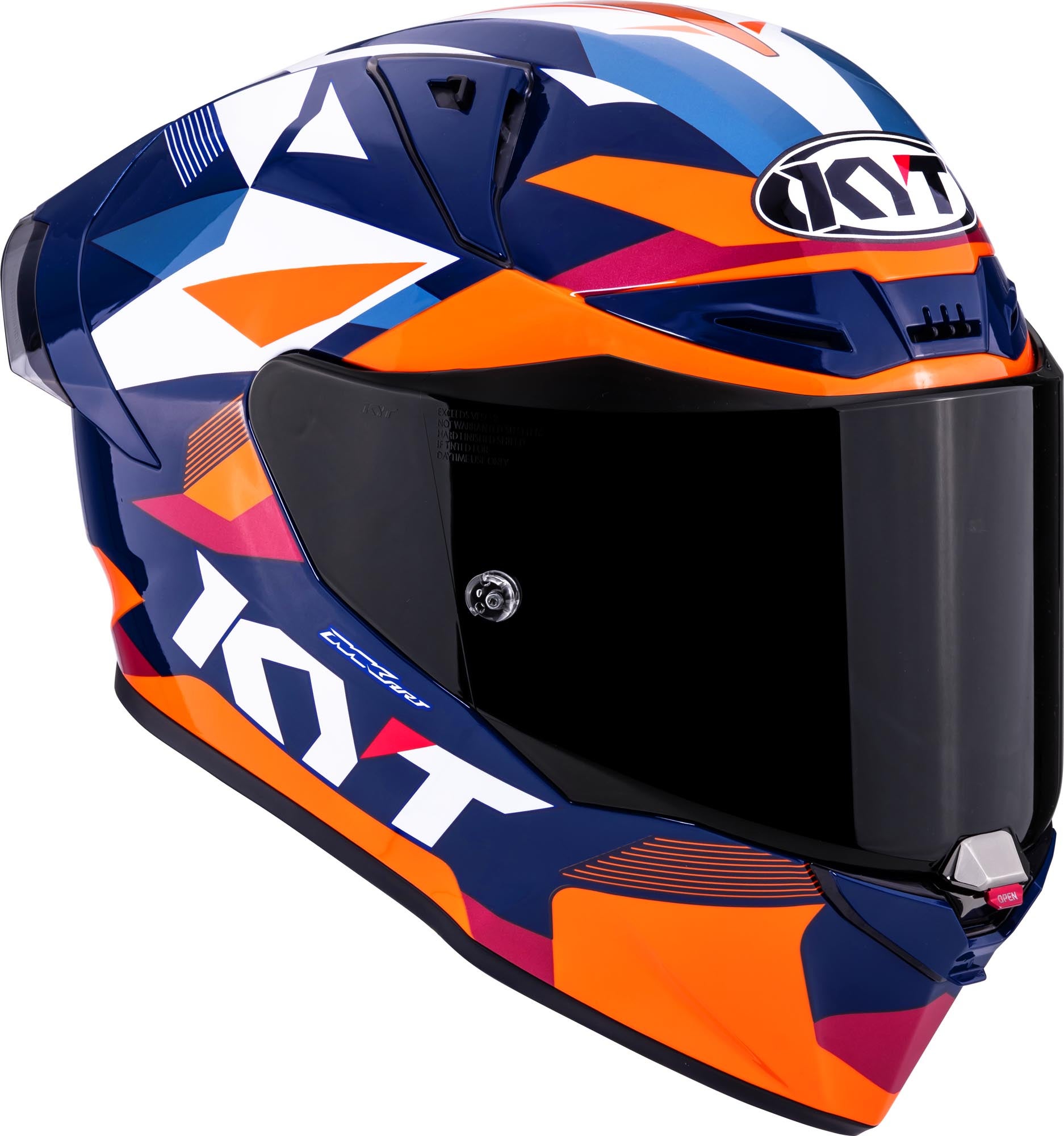 KYT R1R Diamond Casque bleu/orange XXL (63) Figure 7