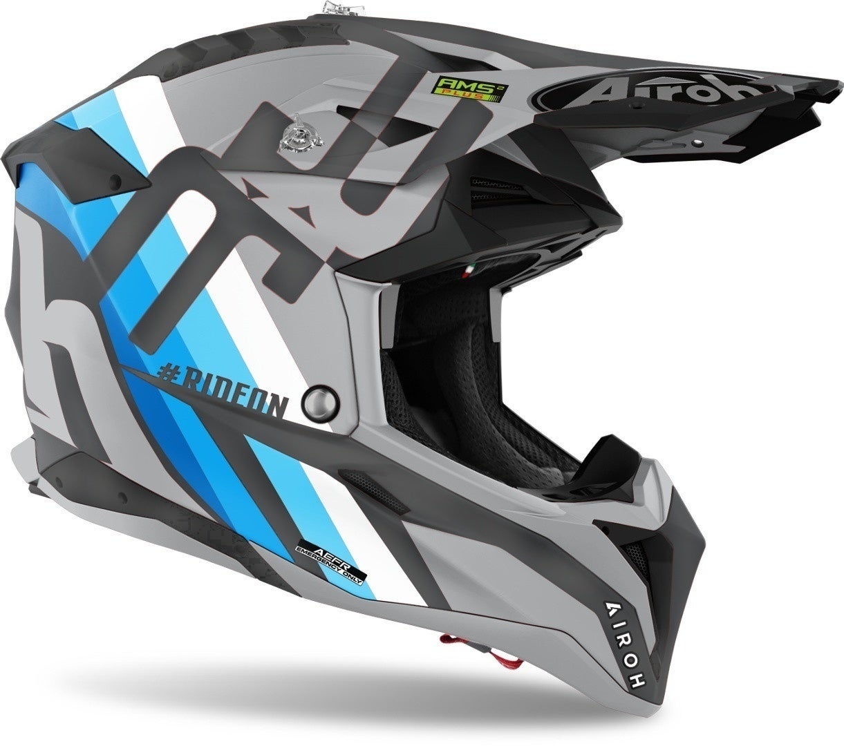 Airoh Aviator 3 Rainbow Carbon Motorcross helm Anthracite Matt S (55/56) Figuur 2