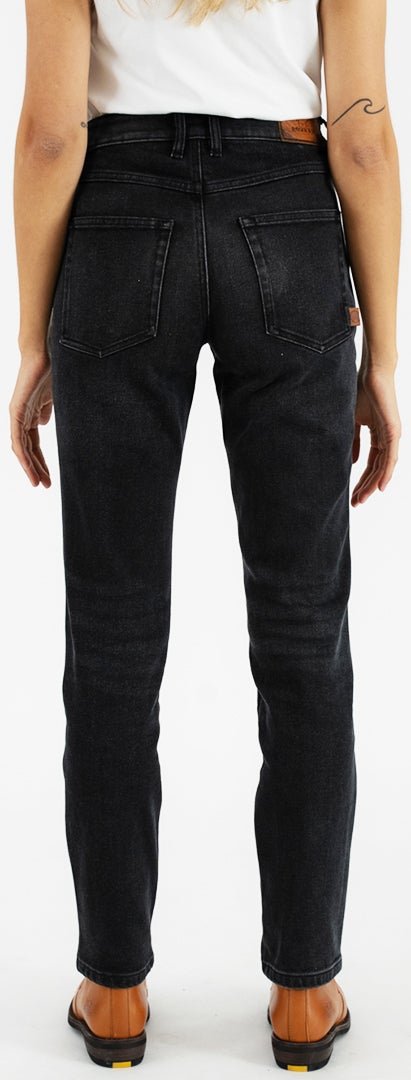 Rokker Tech Mid Straight Ladies Motorcycle Jeans black 36 Figure 2