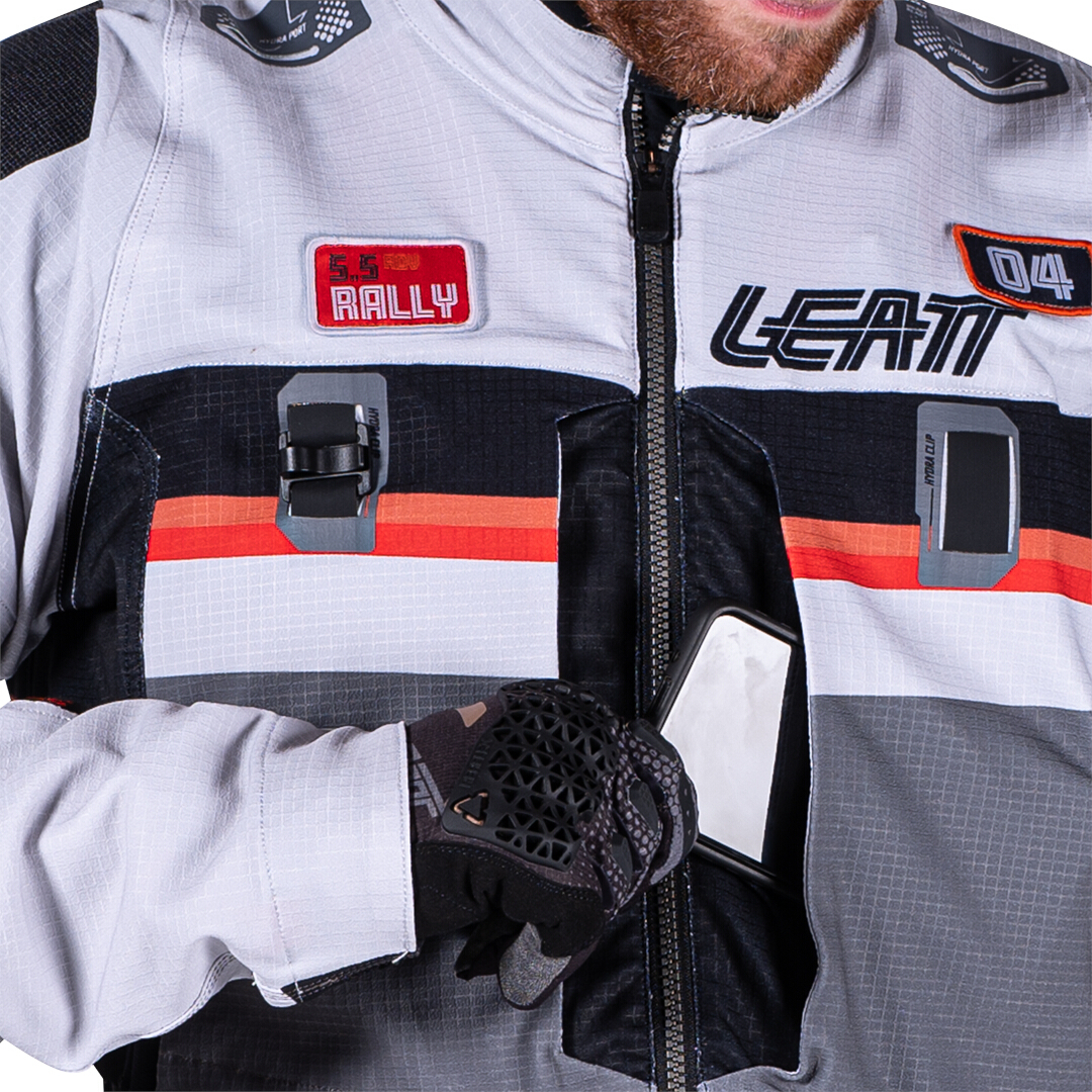Leatt ADV Rally 5.5 Blouson textile de moto Gris clair/gris foncé/noir L Figure 7
