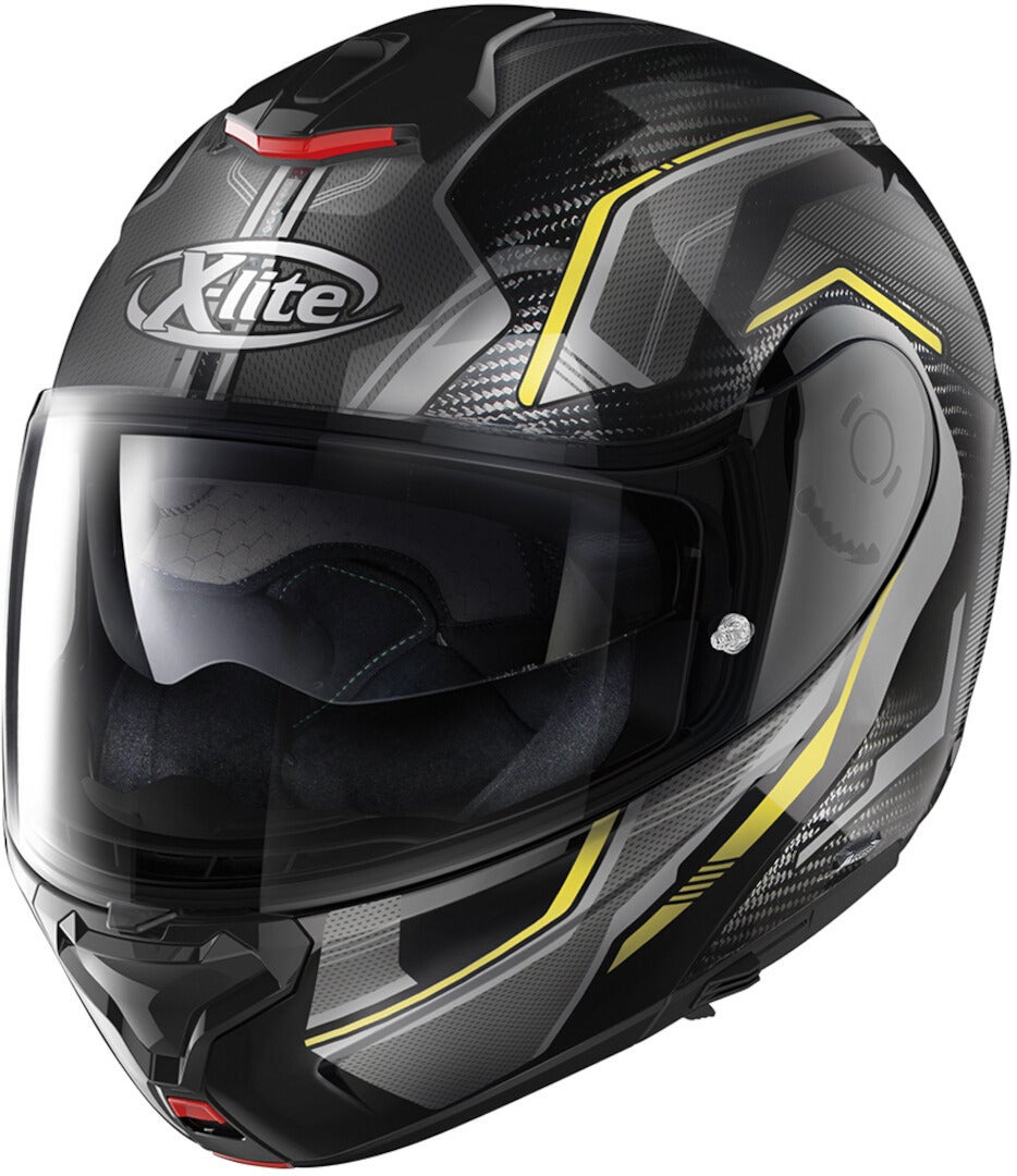 X-lite X-1005 Ultra Carbon Alchemix N-Com Hjelm sort/grå/gul M (58) Figur 1