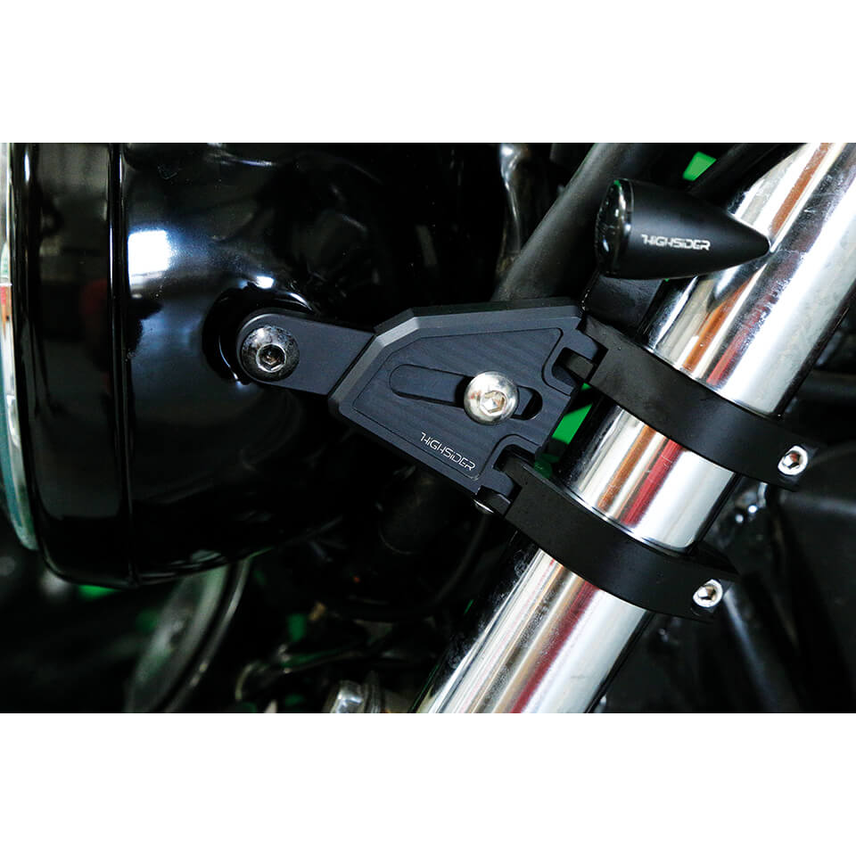 HIGHSIDER CNC Alu Lampenhalter Set EXTEND, längenverstellbar, schwarz 35-37 mm Figura 3